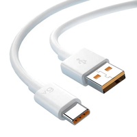 Kabel pengisi daya USB 6A untuk Android, produk baru 1M Tipe C pengisian cepat