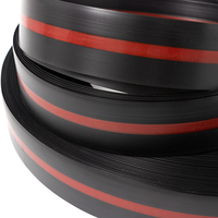 Bande LED néon PVC étanche pour extérieur, rouge/noir, éclairage latéral 3D, bandes de 100m en rouleau, lettres lumineuses intermédiaires