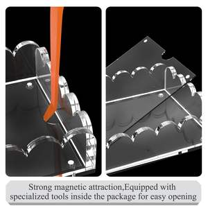 चुंबकीय मैट के साथ ऐक्रेलिक ट्रे फ़ोटो, कलाकृति या संदेशों के लिए अनुकूलन योग्य, 5x - Product Image 6