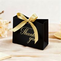 Sacs cadeaux en papier personnalisés avec nœud en ruban, sacs d'emballage haut de gamme pour remerciements, vente en gros pour fêtes de mariage, fournisseurs OEM