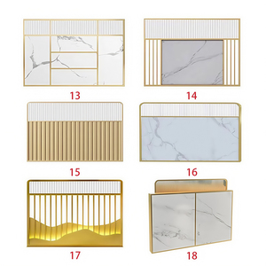 Cabine basse de luxe légère Restaurant moderne Fer Art <span class=keywords><strong>Changhong</strong></span> Écran en verre Clôture rehaussée Cloison décorative Personnalisation - Product Image 4