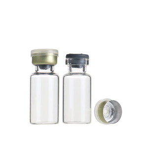 Flacon injectable en verre transparent vide de 3 ml avec bouchon en silicone et capuchon à sertir - Product Image 5