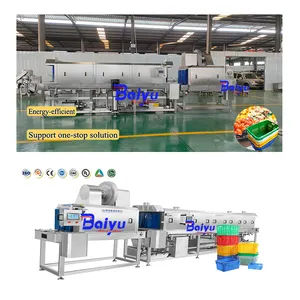 Maquinaria de procesamiento de alimentos Baiyu-Lavadora automática de cesta de pollo y lavadora de paletas de pollo