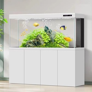 200-갤런 알루미늄 캐비닛 물고기 탱크 액세서리 투명 유리 수족관 실린더 - Product Image 6