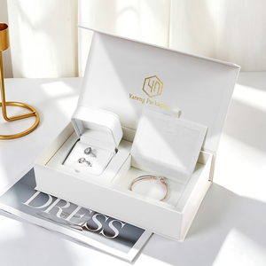 Boîte à bijoux en carton écologique personnalisée avec logo du fournisseur, à fermeture magnétique, pour ranger les bagues, emballage cadeau - Product Image 5