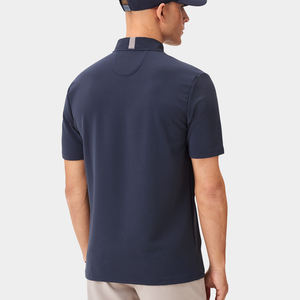 High Quality Simple <b>Men's</b> Polyester Spandex Pique Uniform Custom Polo <b>Shirt</b> Short Sleeves Solid Pattern Plain Golf Uniform - Product Image 3