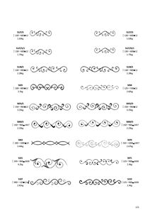 Composants en <span class=keywords><strong>fer</strong></span> <span class=keywords><strong>forgé</strong></span> Volutes d'éléments forgés Haut de la porte stratifiée plate - Product Image 5