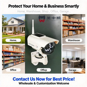 Outdoor Dummy <strong>Security</strong> <strong>Camera</strong> Waterproof/Weatherproof Bullet Design Night Vision Blinking Red Light Dummy Cable Theft Deterrent - Product Image 5