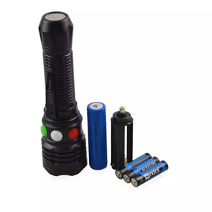 Brillante recargable 3 TriColor antorcha LED Flash luces rojo/<span class=keywords><strong>Verde</strong></span>/blanco <span class=keywords><strong>luz</strong></span> antorcha ferrocarril señal <span class=keywords><strong>luz</strong></span> <span class=keywords><strong>linterna</strong></span> para Camping - Product Image 4