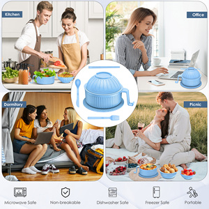 Juego de Tazones de Ramen de Paja de Trigo Aptos para Microondas, con Tapete de Silicona, Personalizables en Color - Product Image 6