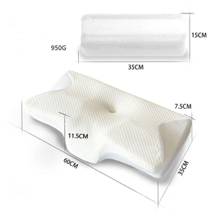 Ergonomic Orthopedic Memory Foam <strong>Pillow</strong> Cooling Solid Pattern Cervical Contour Neck Support for Bedroom Sleeping Cushion - Product Image 3