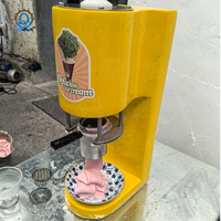 QDMECH acier inoxydable Spaghetti presse Machine à crème glacée haute capacité forme de nouilles doux servir pâtes crème glacée à vendre