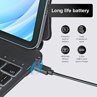 Nouveau clavier mécanique étanche avec rétroéclairage LED, étui pour iPad 11e génération (A16), clavier magique ultra-fin magnétique, coque intelligente