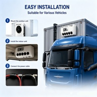 Climatiseur 12V pour Camion, Climatiseurs 24V pour Voiture, Unité de Climatisation de Stationnement Split EAC001.96, Performance Stable pour H
