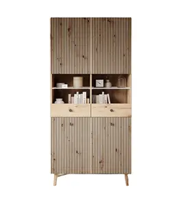 Display cabinet - Oak - 91 cm