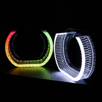 VAHID Bulk 5D Crystal Angel Eyes WRGB LED Halo Ring, contrôle par application mobile, étanche, feux de jour pour voiture, pièces de rétrofit