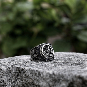 Anillo de Pata de Oso Vikingo de Acero Inoxidable, <span class=keywords><strong>Veles</strong></span> Eslavos para Hombre, Regalo Creativo, Venta Al por Mayor - Product Image 4