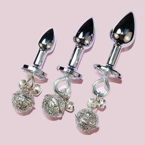 Ensemble de Plaisir pour Femmes Adultes : <span class=keywords><strong>Plug</strong></span> <span class=keywords><strong>Anal</strong></span> Étanche avec Chaîne de <span class=keywords><strong>Laisse</strong></span> et Outils Métalliques - Product Image 4