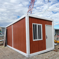 Maison conteneur préfabriquée moderne à assemblage rapide, portable, 20 pieds, taille personnalisable, démontable pour hôtel, bureau, habitation, 5 ans et plus