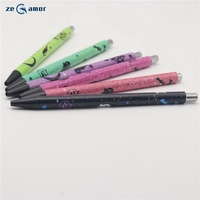 Stylo bille en plastique Zeamor avec logo imprimé à 360 degrés, breloque pendentif, film de marque, impression couleur, stylos par sublimation pour étudiants