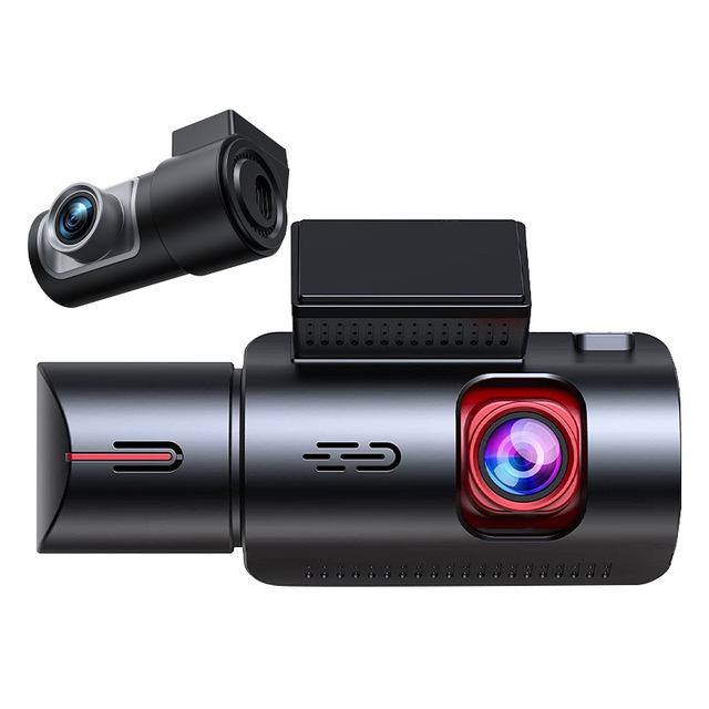 4K+1K+1K 3 Channel Dash Cam Front Rear Cabin 5.8GHz WiFi Night Vision Built-in GPS 24H Parking Mode Video Recorder 1 Year ZD80A
