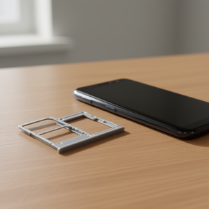 Bandeja para tarjetas Samsung Sim y Micro SD para Galaxy A40 A405F gris - Product Image 3