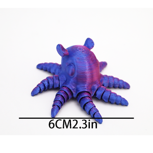 Handmade 3D Pancake Octopus Craft Creative <b>Animal</b> Joint Toy Decoration Gift Ornament for <b>Animal</b> & Dinosaur Fans - Product Image 2