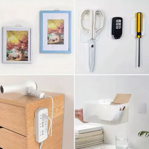 Adhésifs double face transparents et résistants, carrés de 1,9 cm, étanches, pour murs de douche, accrochage d'images, bricolage, artisanat, maison, bureau - Product Image 3