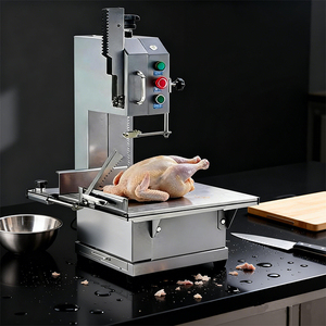 Scie à os mobile compacte et professionnelle |   Machines de transformation de la viande, moteur électronique 1800W, acier inoxydable de qualité alimentaire pour boucher - Product Image 4