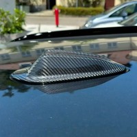 Cover Antena Atap Serat Karbon Kering Model Sirip Hiu untuk BMW G80 M3 G82 M4 LCI Aksesoris Eksterior