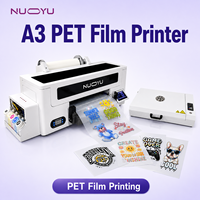 Nouvelle imprimante DTF A3 pour film PET, machine XP600 CMYK avec encre pigmentée blanche et four de séchage pour transfert sur tissu coton/nylon