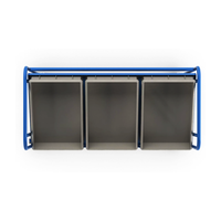 Carro de recogida de pedidos Almacén Euro Container Estante Camión Carro de estante inclinado de 5 niveles