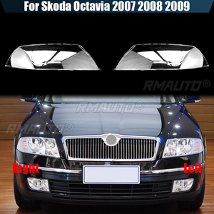 สำหรับสโกด้า ออคตาเวีย 2007 2008 2009 โคมไฟหน้าแบบใส ฝาครอบไฟหน้า ครอบไฟหน้า เลนส์ครอบไฟหน้า ทำจากพลาสติกอะคริลิก - Product Image 1