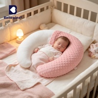 Coussin d'allaitement portable en polaire douce pour maman et bébé, vente flash Bellewins