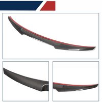Spoiler Wing Bagasi Belakang Serat Karbon Gaya M4 untuk Audi A5 S5 B9 B9.5 Body Kits