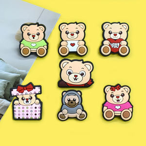 เข็มกลัดสัญลักษณ์งานฝีมือทำจากโลหะทำจากพีวีซีลายการ์ตูนน่ารักพร้อมกลิตเตอร์สำหรับเครื่องประดับปกเสื้อ - Product Image 1