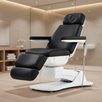 Table de massage esthétique électrique Taylor-470, 4 moteurs, chaise d'examen médical, chaise faciale en cuir PU, confortable et réglable