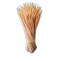 Brochettes de barbecue jetables en bambou écologiques naturelles 20cm*3.0mm, antiadhésives et traitées antiseptiquement