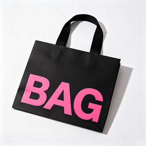 Sacs de shopping roses de luxe, petits, recyclables, avec nœud, pour cadeaux de remerciement - Product Image 2