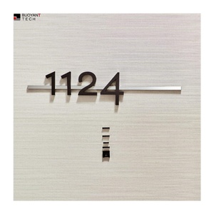 Wholesale Waterproof Stainless Steel <b>Light</b> <b>up</b> Sign LED Solar Address Number Led House Numbers for Apartment - Product Image 1