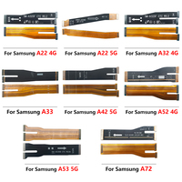 Cables Flex de Placa Base para Samsung A72 A22 A33 A42 A52 A32 4G A53 5G A73 Placa Principal de Teléfono Móvil Repuestos para Celular