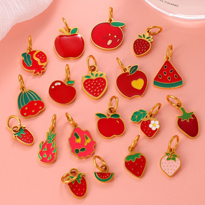 จี้ผลไม้โลหะผสมสังกะสีสำหรับผู้หญิง DIY เครื่องประดับของขวัญ - Product Image 2