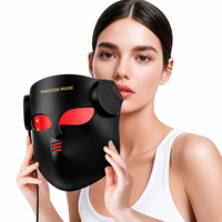 Masque facial LED 7 couleurs pour luminothérapie, rechargeable, en silicone, appareil de beauté pour le visage, usine OEM ODM pour usage domestique