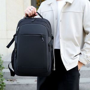Custom Logo Waterproof Unisex National Style Business Anti Theft School USB Zipper <b>Black</b> Laptop Computer Bag Travel <b>Backpack</b> - Product Image 6