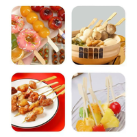 Brochettes de barbecue en bambou Teppo jetables, écologiques, de qualité supérieure, personnalisables avec impression, prix usine Chine
