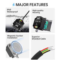 WitMotion WTVB01-485 Sensor Getaran Tahan Air IPX8, Modbus RTU 3-axis (XYZ) Getaran Perpindahan+Kecepatan+Amplitudo
