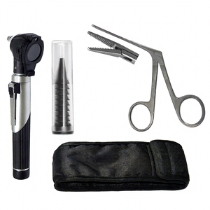 Portable Otoscope Set with Alligator Forceps <b>Ear</b> Specula ENT Examination <b>Kit</b> for Clinics Wholesale Supplier - Product Image 1