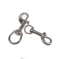 Boulon pivotant rond en acier inoxydable 316 de 80 mm avec clip porte-clés pour bateau, équipement de plongée