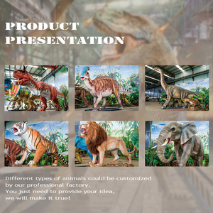 Modèle animatronique de dinosaure réaliste automatique à l'extérieur pour le parc à thème <span class=keywords><strong>Dino</strong></span> <span class=keywords><strong>World</strong></span> robotique à vendre - Product Image 3
