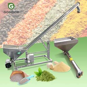 Transportador de Alimentos para Pollos y Trituradora de Plástico con Tornillo Espiral de Tierra para Tolva de Polvo - Product Image 1